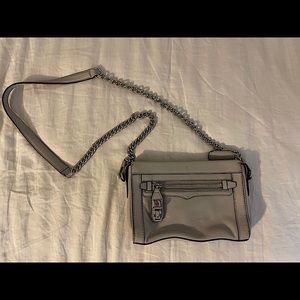 Rebecca Minkoff Grey Leather Crossbody Bag